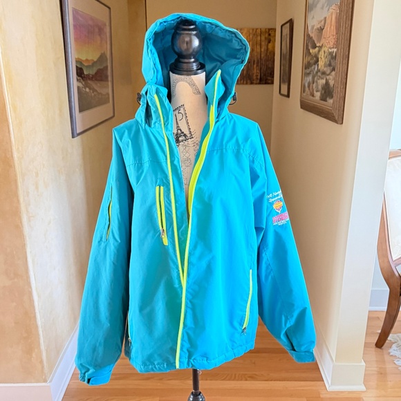 Albuquerque International Balloon Fiesta 2018 Winter Coat & Vest Turquoise Sz L - Picture 1 of 16